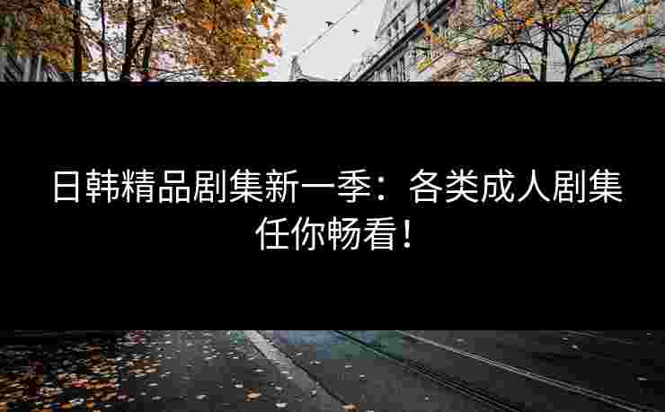 日韩精品剧集新一季：各类成人剧集任你畅看！